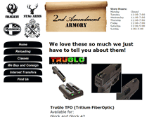 Tablet Screenshot of 2ndamendmentarmory.com